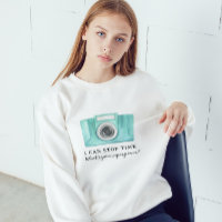 Je peux arrêter le Sweatshirt photographe du temps