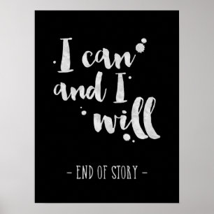 Je Peux Et Je Vais - Affiche Inspirante