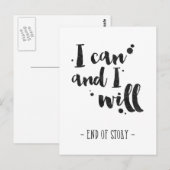 Je Peux Et Je Vais - Carte Inspirante (Devant / Derrière)