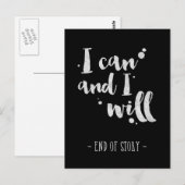 Je Peux Et Je Vais - Carte Inspirante (Devant / Derrière)