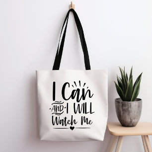 Je Peux Et Je Vais Me Regarder Sac fourre-tout