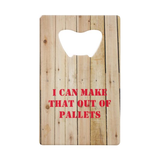 JE PEUX FAIRE ÇA À PARTIR DE PALETTES (Devant)