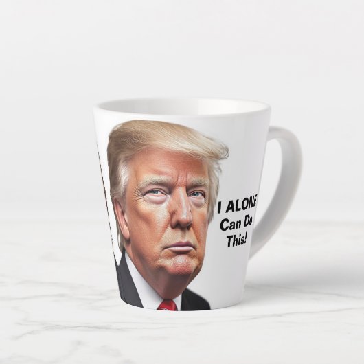 "Je Peux Faire Ça Seul" Latte Mug (Angle droit)