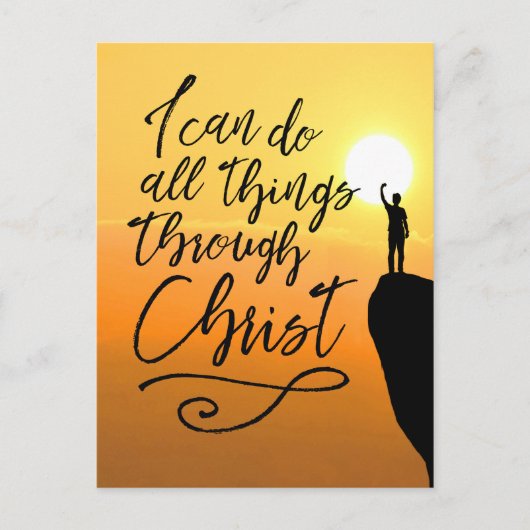 Je Peux Faire Tout Par La Carte Postale Christ (Devant)