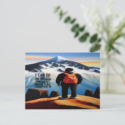 Je Peux Faire Toutes Les Choses Carte Postale Moti (Debout devant)