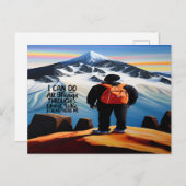 Je Peux Faire Toutes Les Choses Carte Postale Moti (Devant / Derrière)