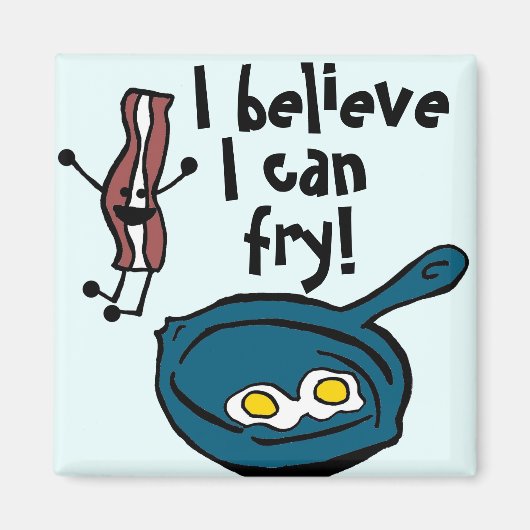 Je Peux Fry Bacon Magnet (Devant)