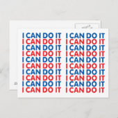 Je peux le faire carte postale (Devant / Derrière)