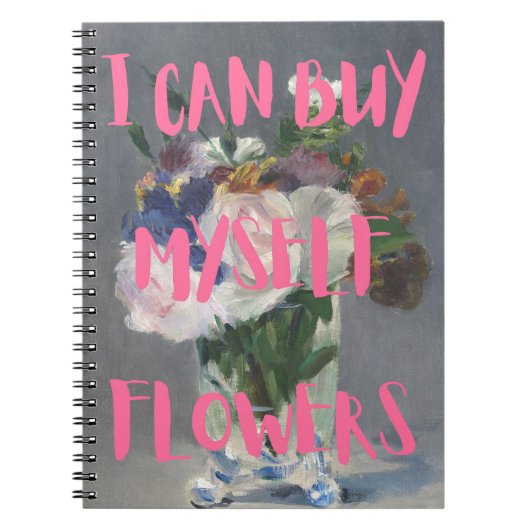 Je Peux M'Acheter Carnet Fleurs (Devant)