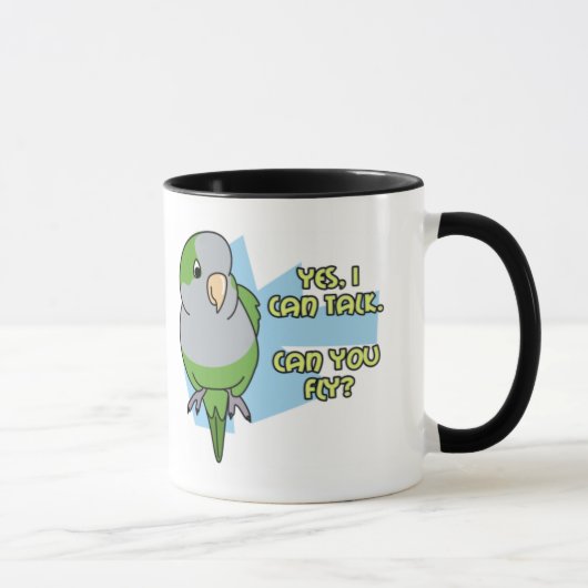 Je peux parler la tasse de perruche de quaker (Droite)