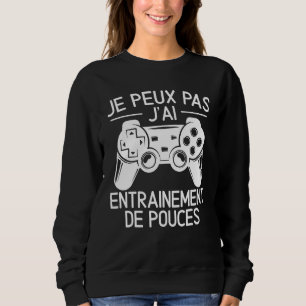 Je Peux Pas J'ai Thumb Training Console Speler Trui