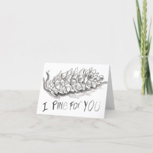 "Je pin pour vous", un "coup manqué vous" carte de