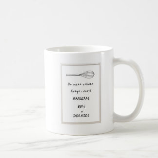 Je piquerai bere et dormire Italian ait phrase Mug