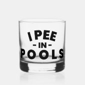 Je Pis Dans Les Piscines Funny Rocks Verre (Recto)