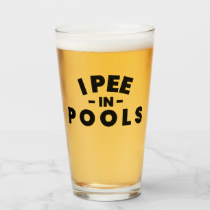 Je Pisse Dans Les Piscines Verre À Bière Drôle