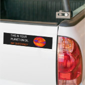 Je planeet op olie bumpersticker (Op Truck)