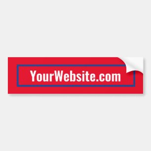 Je politieke website, rood bumpersticker
