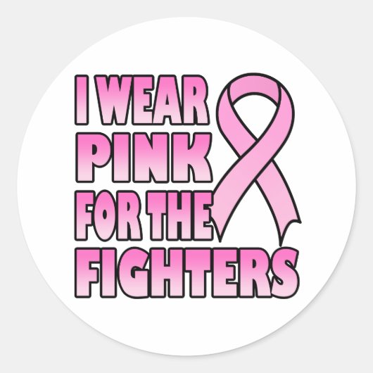 Je porte du rose pour le Sticker des Combattants (Devant)