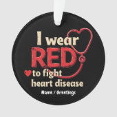 Je porte du rouge pour lutter contre les maladies (devant)