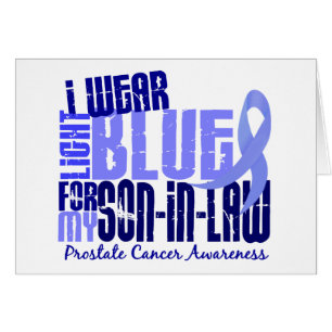 Je porte le cancer de la prostate bleu-clair du