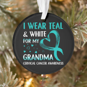 Je Porte Le Turquoise Et Blanc Ma Grand-Mère Cance