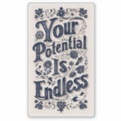 Je potentieel is compleet sticker (Voorkant)