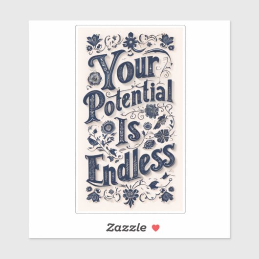 Je potentieel is compleet sticker (Vel)