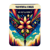 Je potentieel is eindeloos magneet (Verticaal)