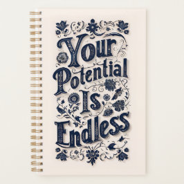 Je potentieel is eindeloze beige achtergrond planner