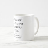 "Je pourrais ne jamais faire la tasse de quelque (Devant droit)