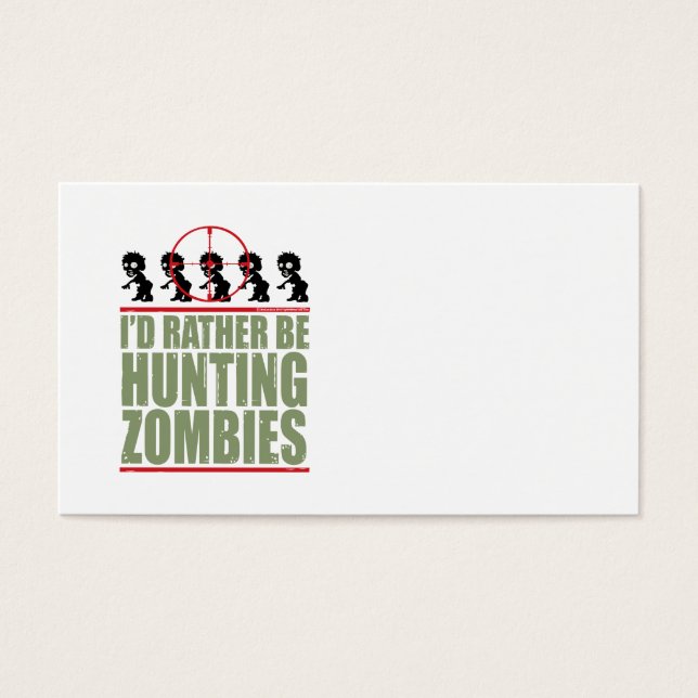 Je préfère chasser des zombies (Devant)