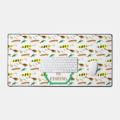 "Je préfère être à la pêche" avec leurres de pêche (Clavier et souris)