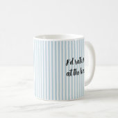 Je préfère être à la Plage Café Nautique Mug (Devant droit)