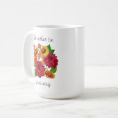 Je préfère jardiner ! Jolie Mug de café fleuri (Devant gauche)