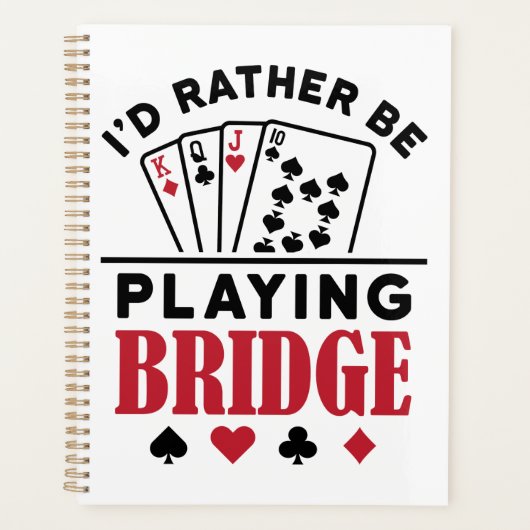 Je préfère jouer à Bridge Cool Bridge Card jeu (Devant)