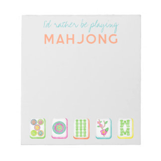 Je préfère jouer au Bloc-notes Mahjong