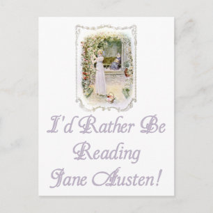 Je préfère lire Jane Austen Carte postale