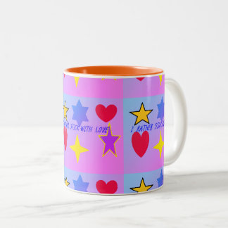 Je préfère me coller avec l'amour Mug