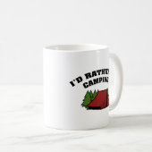 Je Préférerais Camping Café Mug (Devant droit)