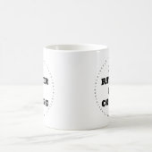 Je préférerais coder Mug (Centre)