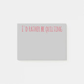 Je préférerais étouffer les notes post-it (Devant)