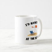 Je Préférerais Être À La Mug De Café De Plage (Devant droit)