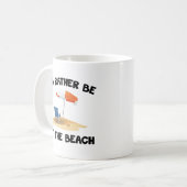 Je Préférerais Être À La Mug De Café De Plage (Devant gauche)