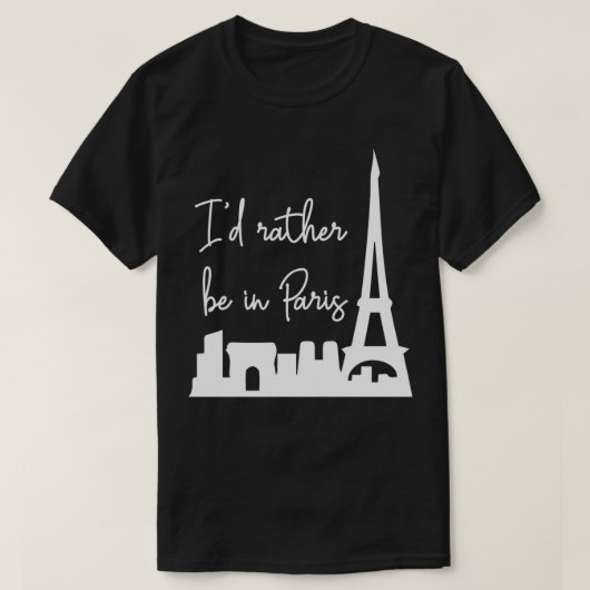Je préférerais être à Paris Pullover (Design devant)