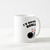 Je Préférerais Être Au Bowling Café Mug (Devant droit)