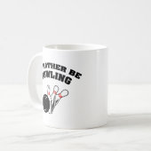 Je Préférerais Être Au Bowling Café Mug (Devant gauche)