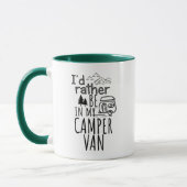 Je préférerais être dans mon Camper Van Coffee Mug (Gauche)
