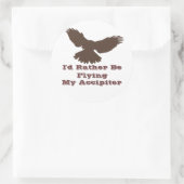 Je préférerais être des autocollants volants (Sac)