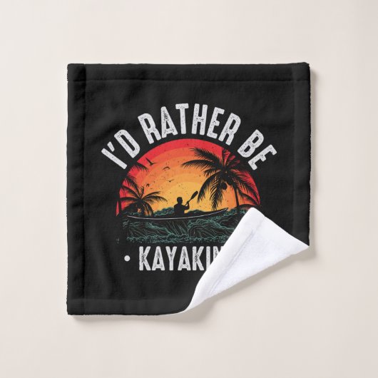 Je préférerais être Kayak (Gant de toilette)