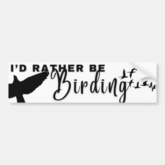 Je Préférerais Être Sticker Bumper (Devant)